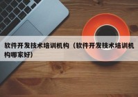 软件开发技术培训机构（软件开发技术培训机构哪家好）