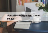 aspice软件开发组织架构（ASPICE体系）