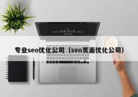 专业seo优化公司（seo页面优化公司）