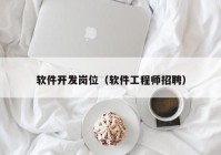 软件开发岗位（软件工程师招聘）