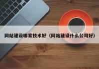 网站建设哪家技术好（网站建设什么公司好）