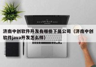 济南中创软件开发有哪些下属公司（济南中创软件java开发怎么样）