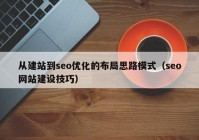 从建站到seo优化的布局思路模式（seo网站建设技巧）