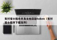 支付宝小程序开发文档获取token（支付宝小程序下载文件）