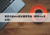 有实力的seo优化哪家专业（排名seo怎么样）