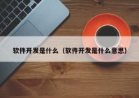 软件开发是什么（软件开发是什么意思）